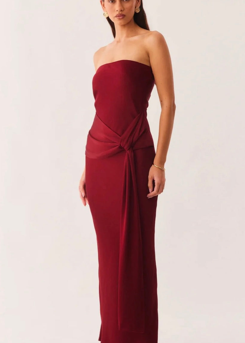 Angie Tie Front Maxi Dress