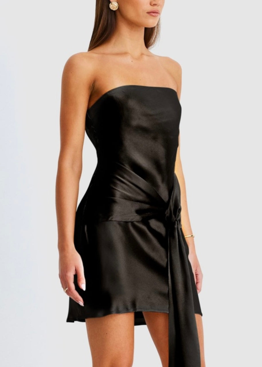 Angie Tie Front Mini Dress