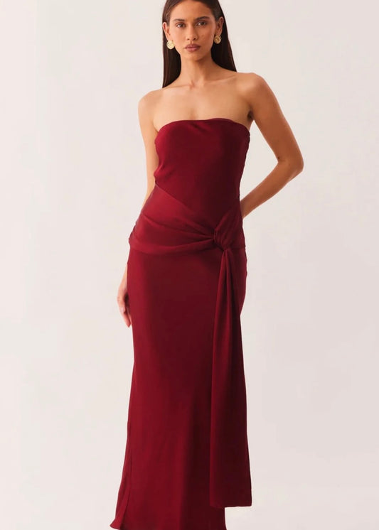 Angie Tie Front Maxi Dress