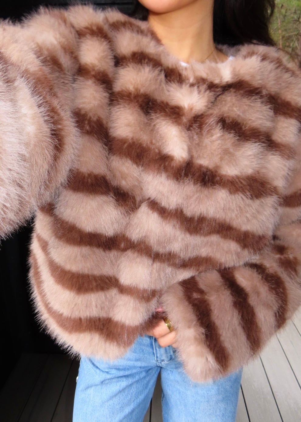 Alice Cropped Fur Jacket