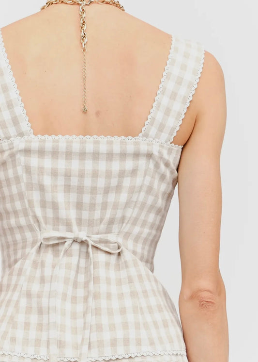 Georgie Gingham Top