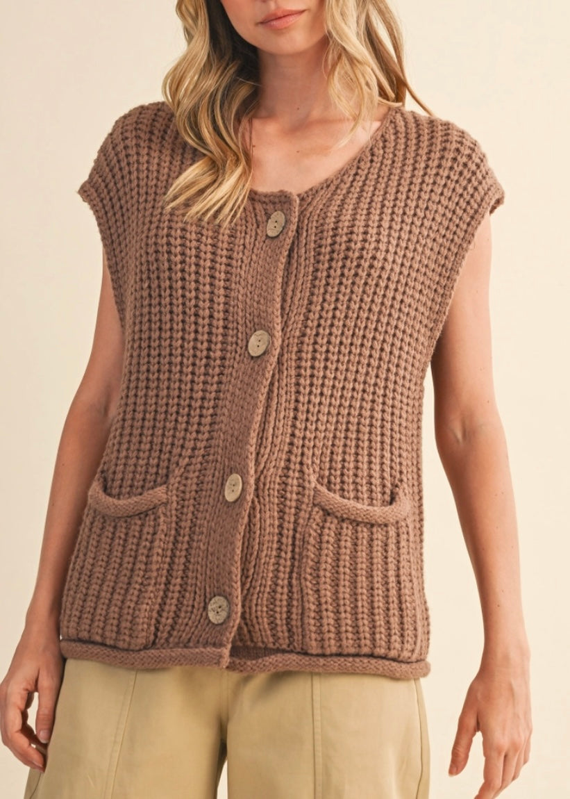 Amber Sweater in Brown