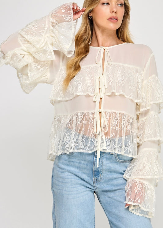 Angeline Lace Top